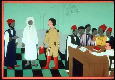 ca c'est le bureau de st louis la ou 14 marabout ou plus on dementit la presence de dieu ya que le seul le saint cheikh ahmadou bamba khadimou rassoul qui a certifier ca presence diocodial balla